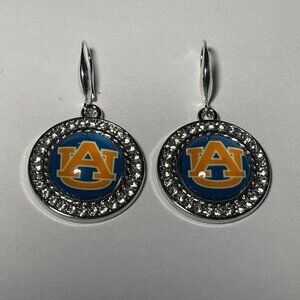 Auburn Tigers NCAA Fashion Dangle Rhinestone Earrings NEW